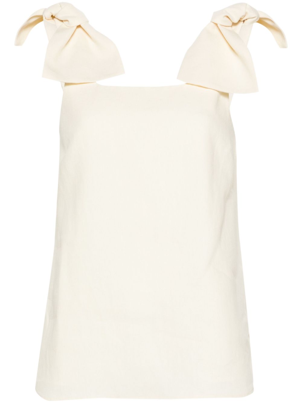 Shop Chloé Women's White Linen Top For Ss24