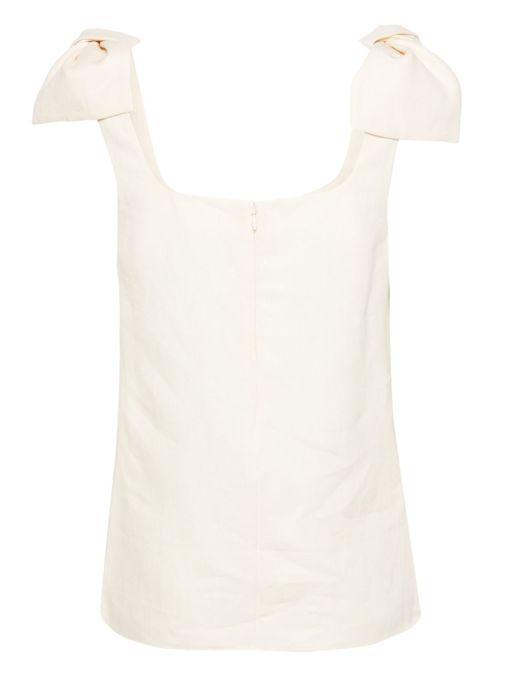 Shop Chloé Women's White Linen Top For Ss24