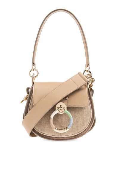 Shop Chloé Brown Calfskin Leather Crossbody Mini Bag For Women