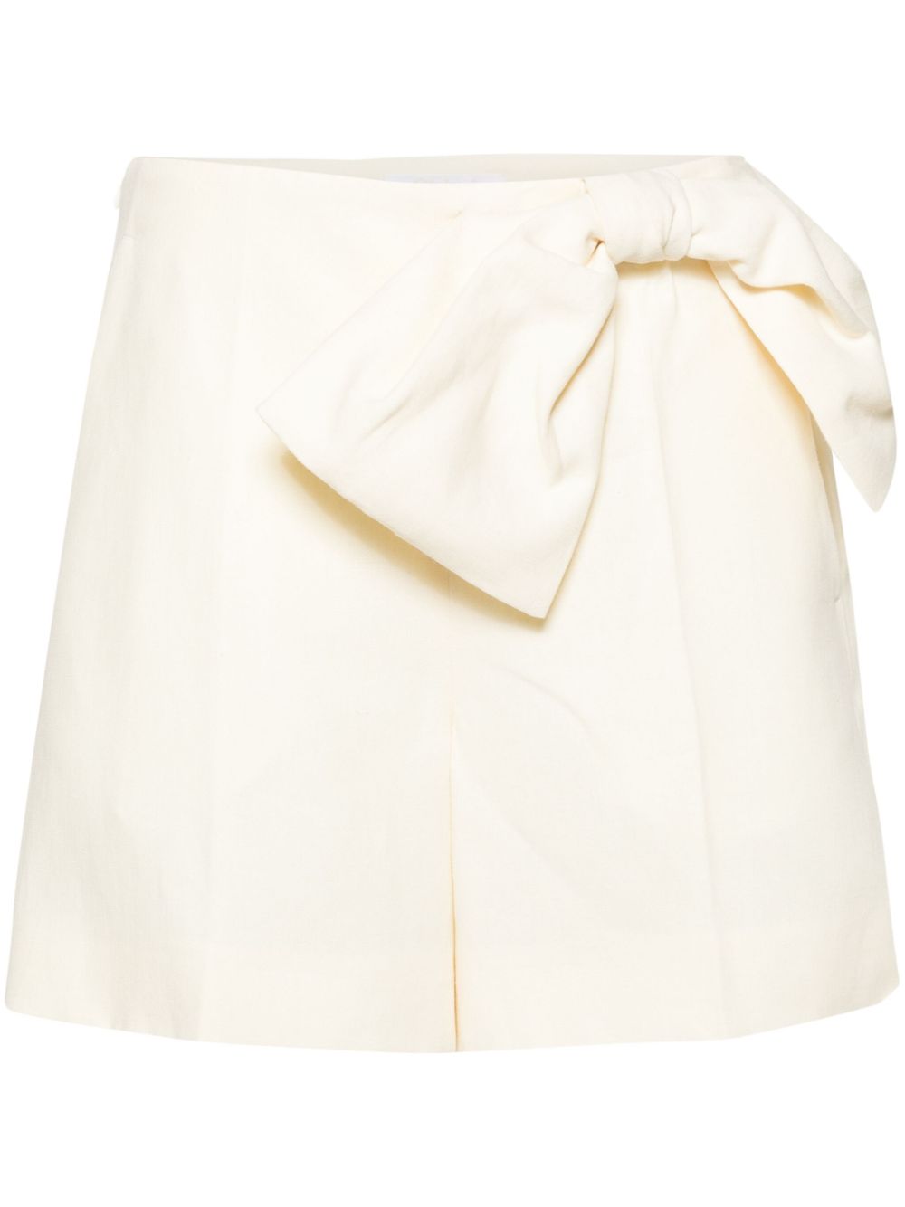 Shop Chloé White Linen Shorts For Women