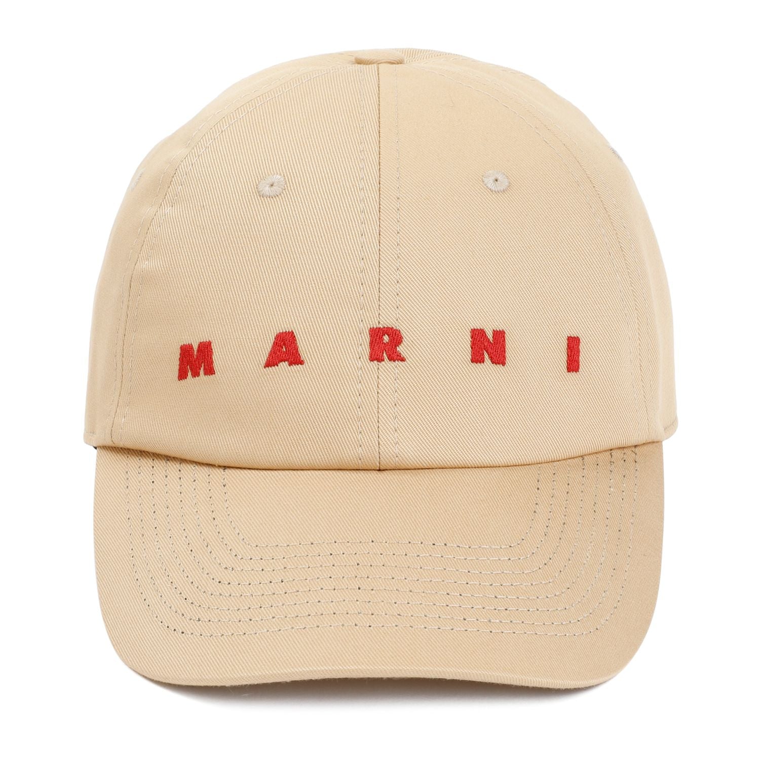 Shop Marni Neutral Cotton Baseball Cap For Men In Beige