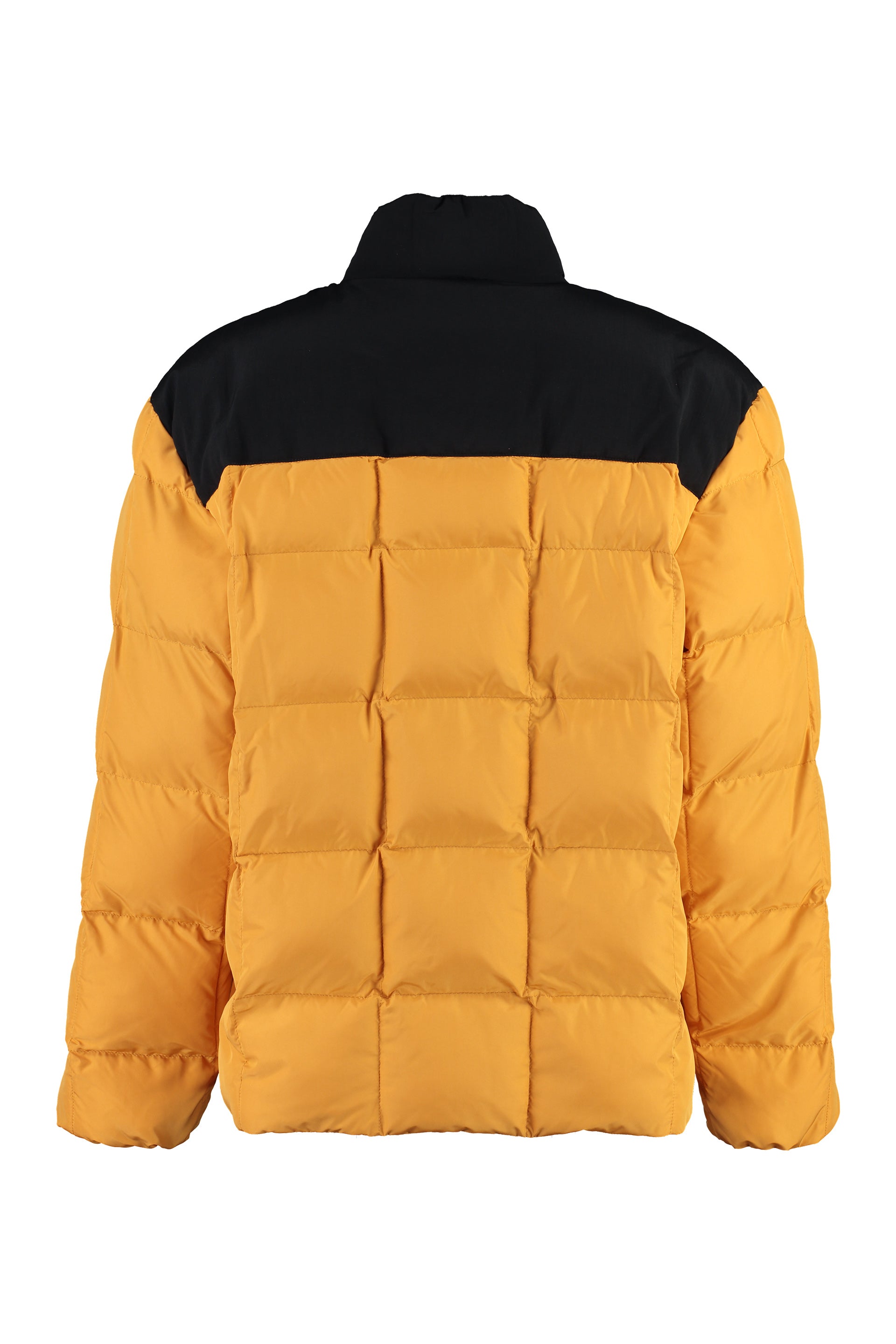 Shop Marcelo Burlon County Of Milan Men's Ocher Full Zip Down Jacket For Fw23 In Yellow