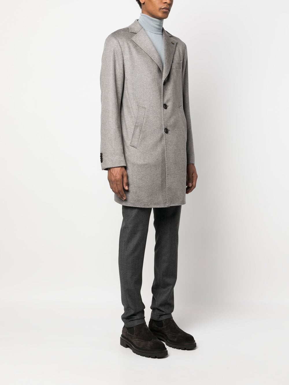 Shop Colombo Luxurious Cashmere Jacket For Men In Visone For Fw22 In Tan