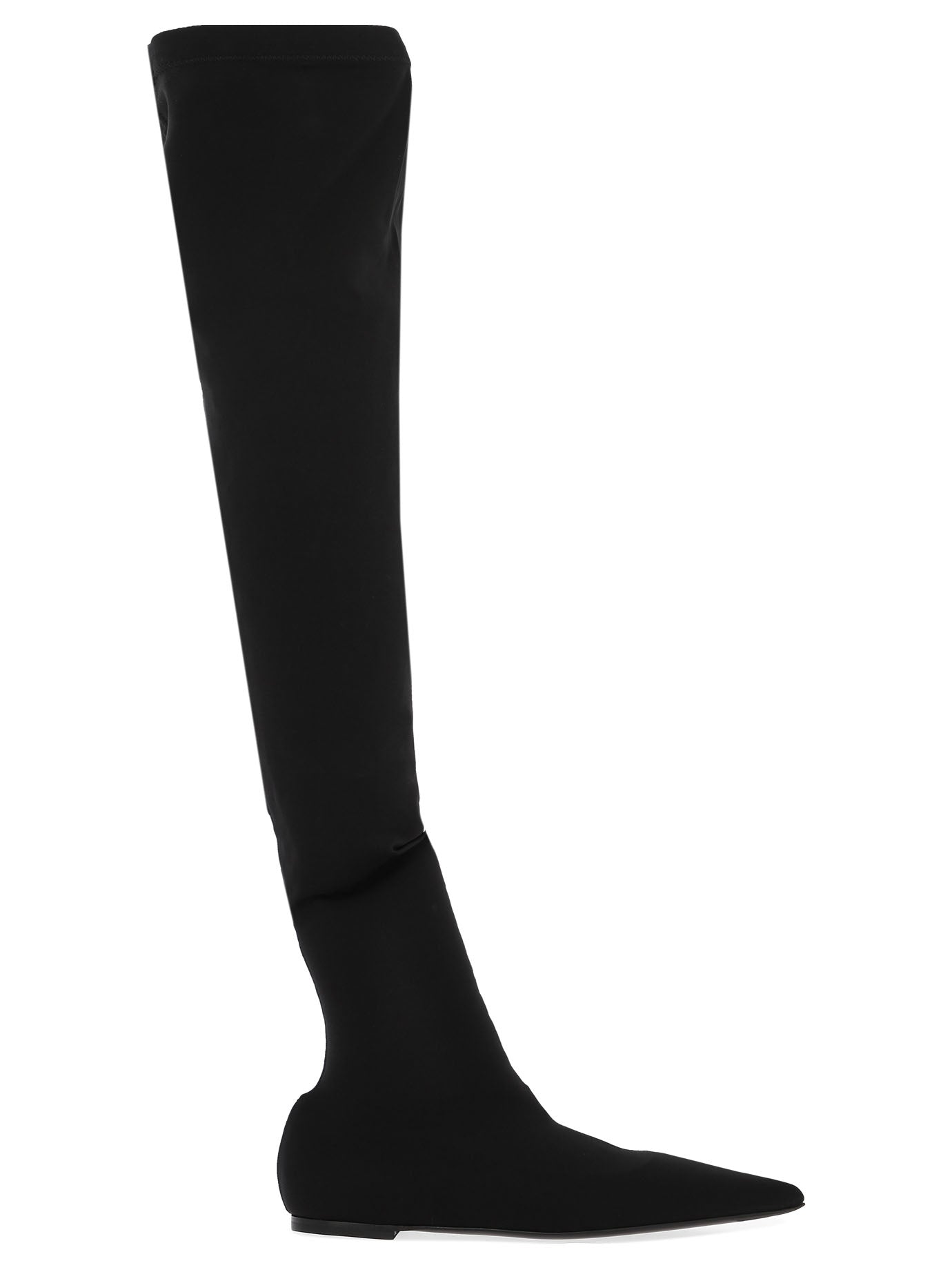 Dolce & Gabbana Stretch Thigh-high Boots For Women In Black
