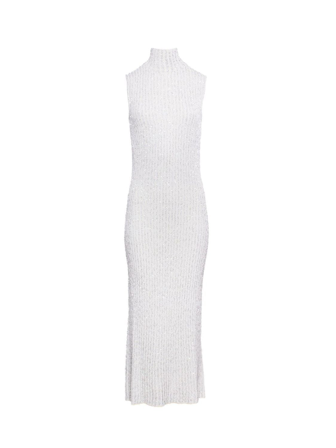 Shop Missoni Glitter-detailed Knit Dress In White