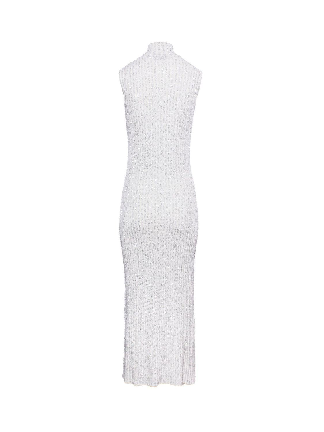 Shop Missoni Glitter-detailed Knit Dress In White