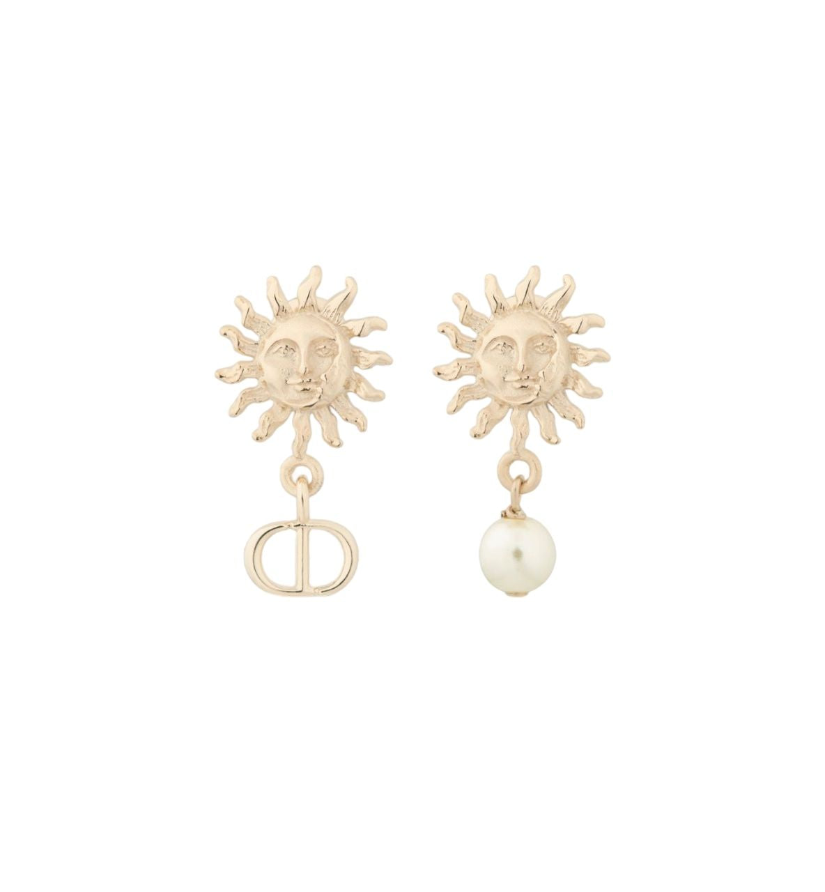 Dior Elegant Gold Finish Earrings For Women