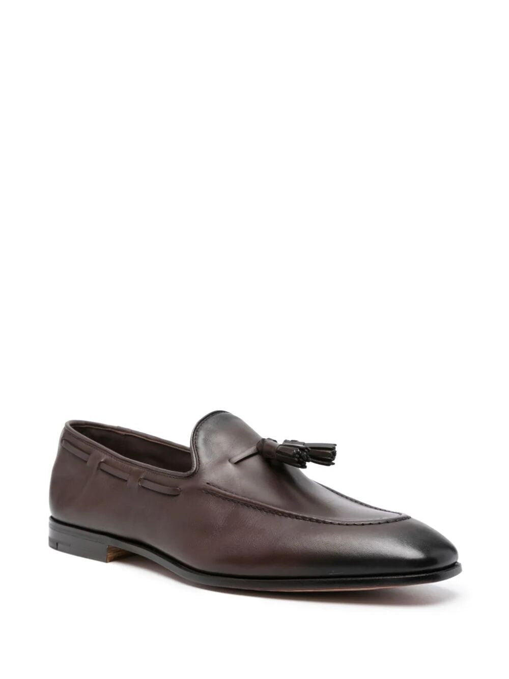 Shop Church's Modern Tubular Loafer With Classic Tassels And Sleek Design In Black
