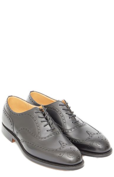 Shop Church's Black Calfskin Chetwynd Oxford Shoes For Men