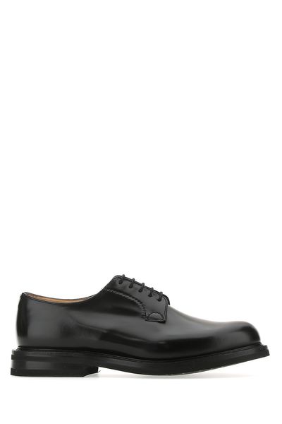 Church's Timeless Elegance: Premium Leather Oxford Shoes For Men In Black