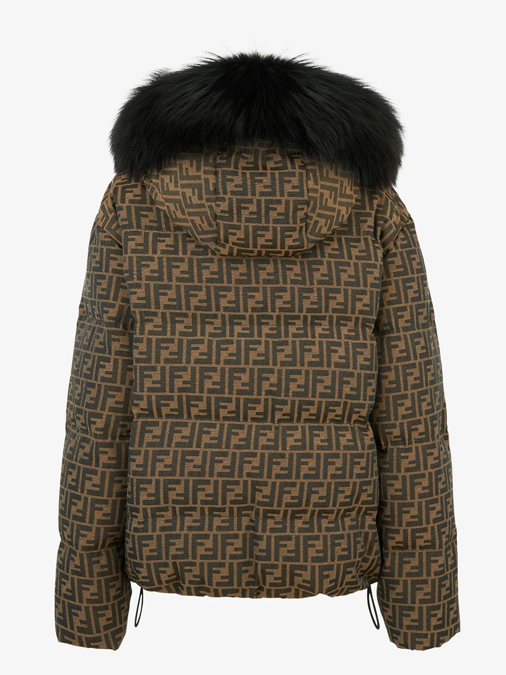 Shop Fendi Stylish And Comfortable Brown Ski Down Jacket For Women