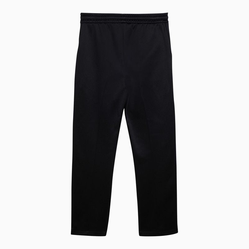 Shop Fear Of God Black Striped Nylon And Cotton Jogging Trousers For Men