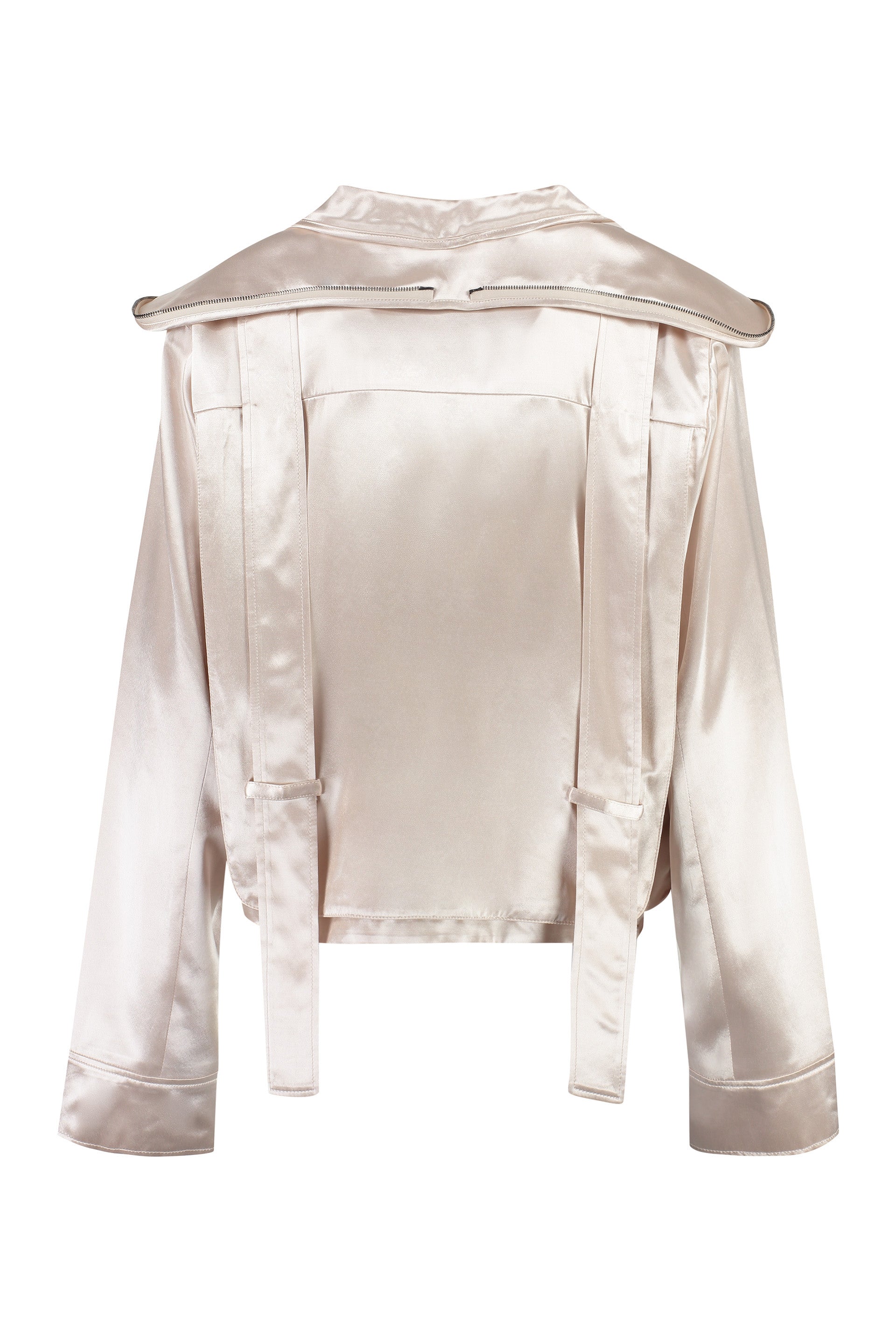 Shop Fendi White Padded Jacket For Women In Ivory