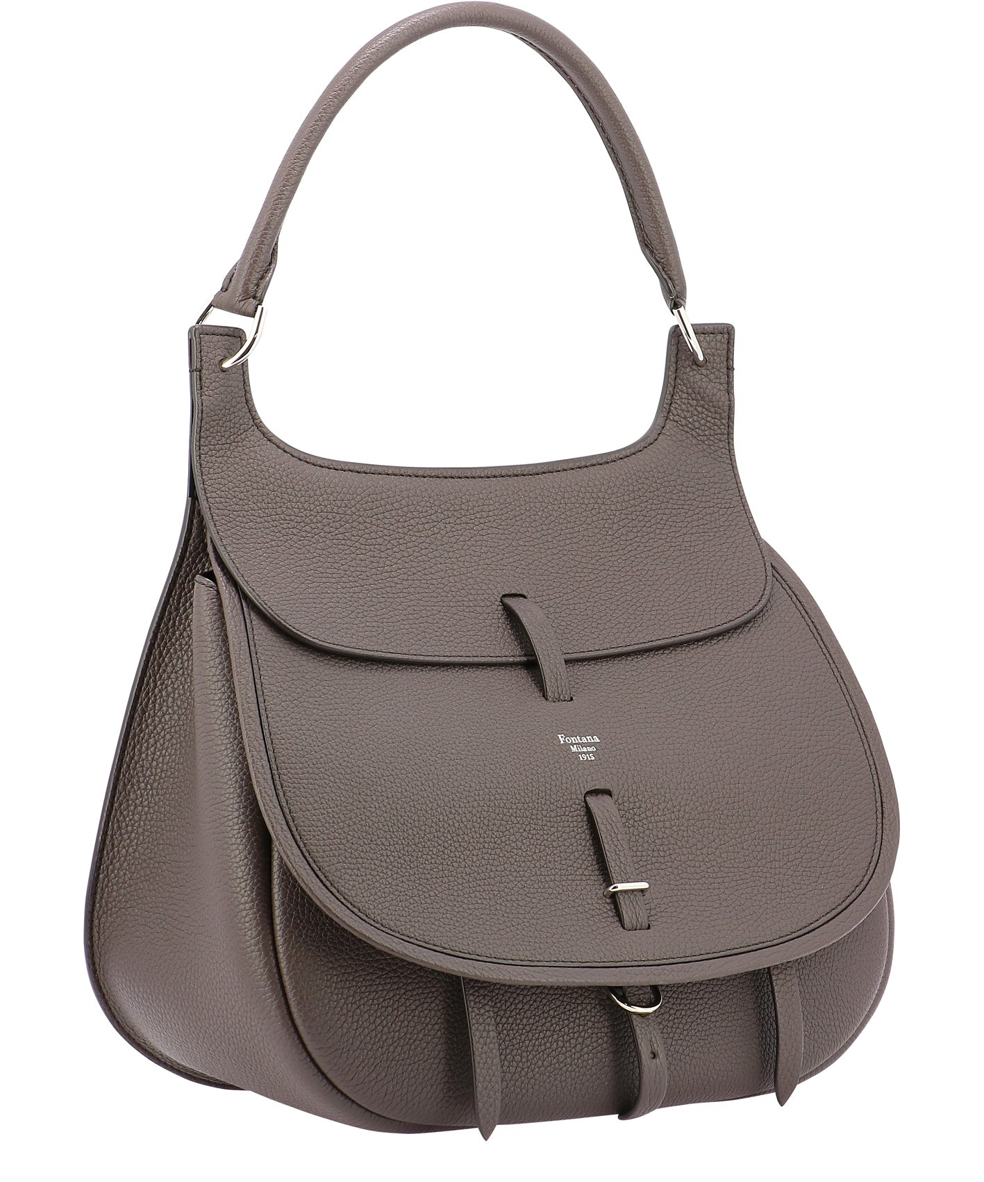 Shop Fontana Milano 1915 "chelsea"brown Shoulder Handbag For Women