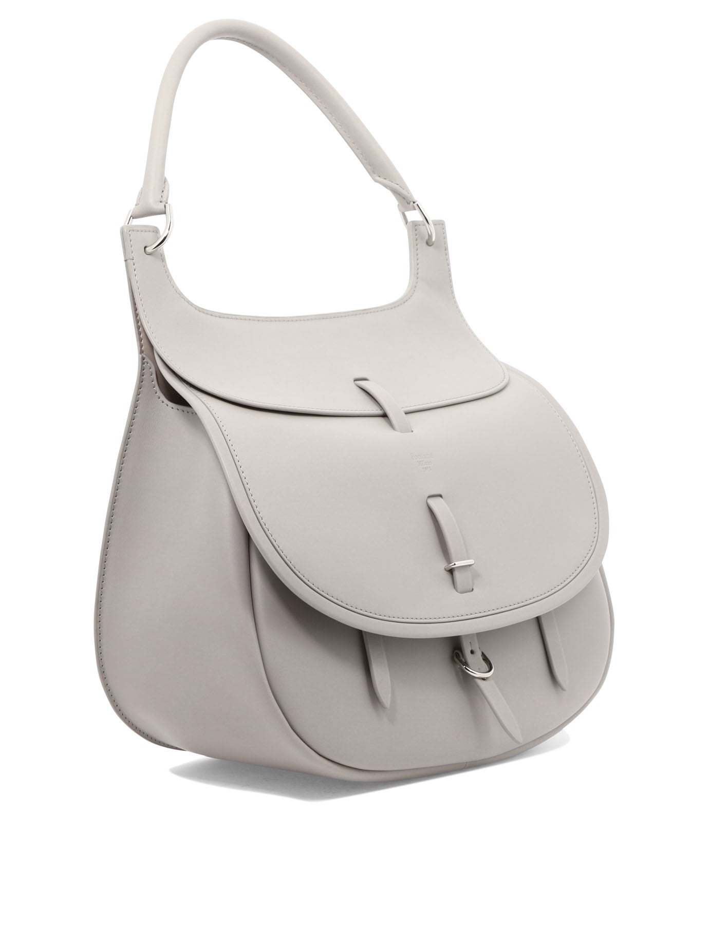Shop Fontana Milano 1915 Luxurious Grey Shoulder Handbag For Women
