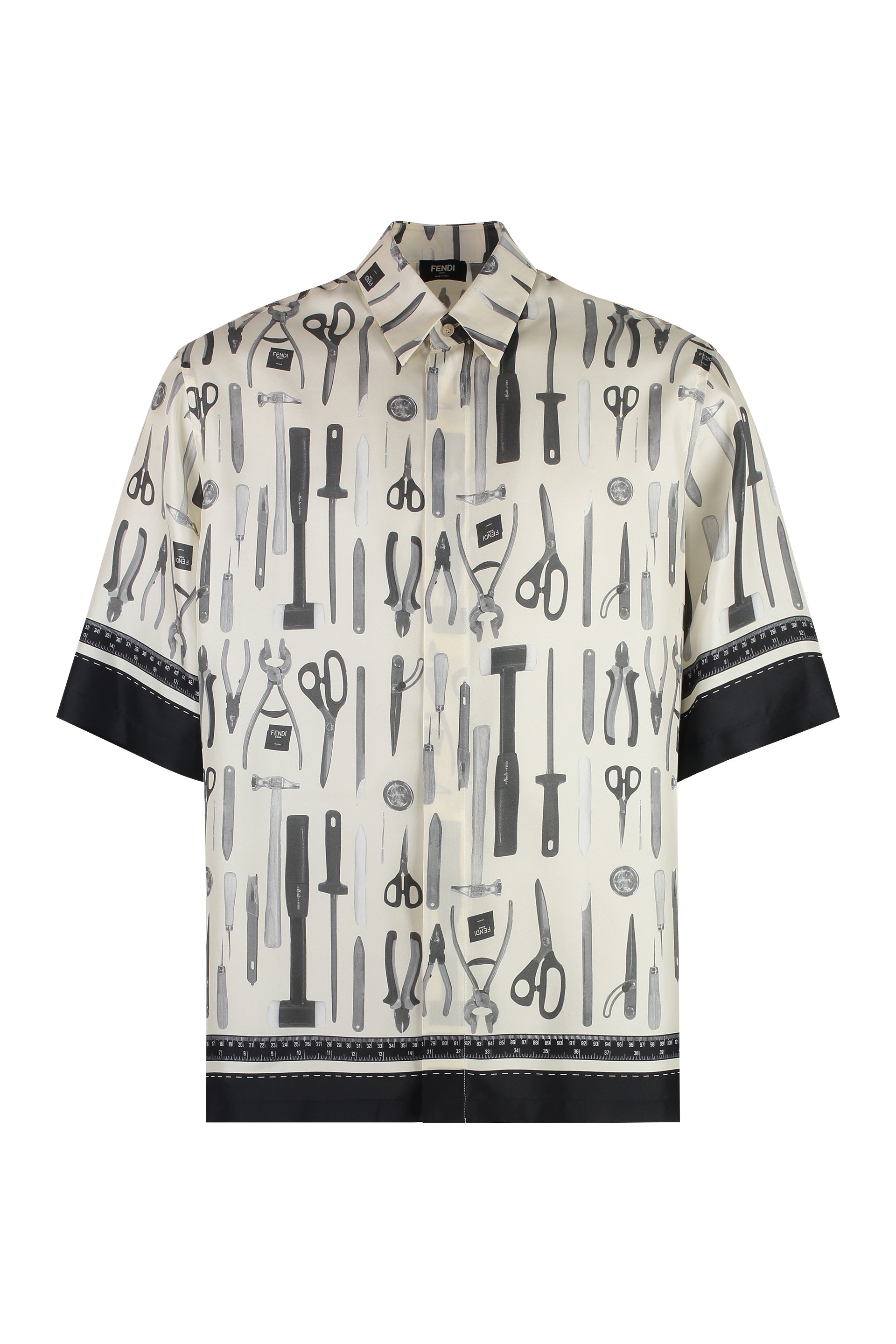 Shop Fendi Stylish Multicolor Silk Over Shirt For Men
