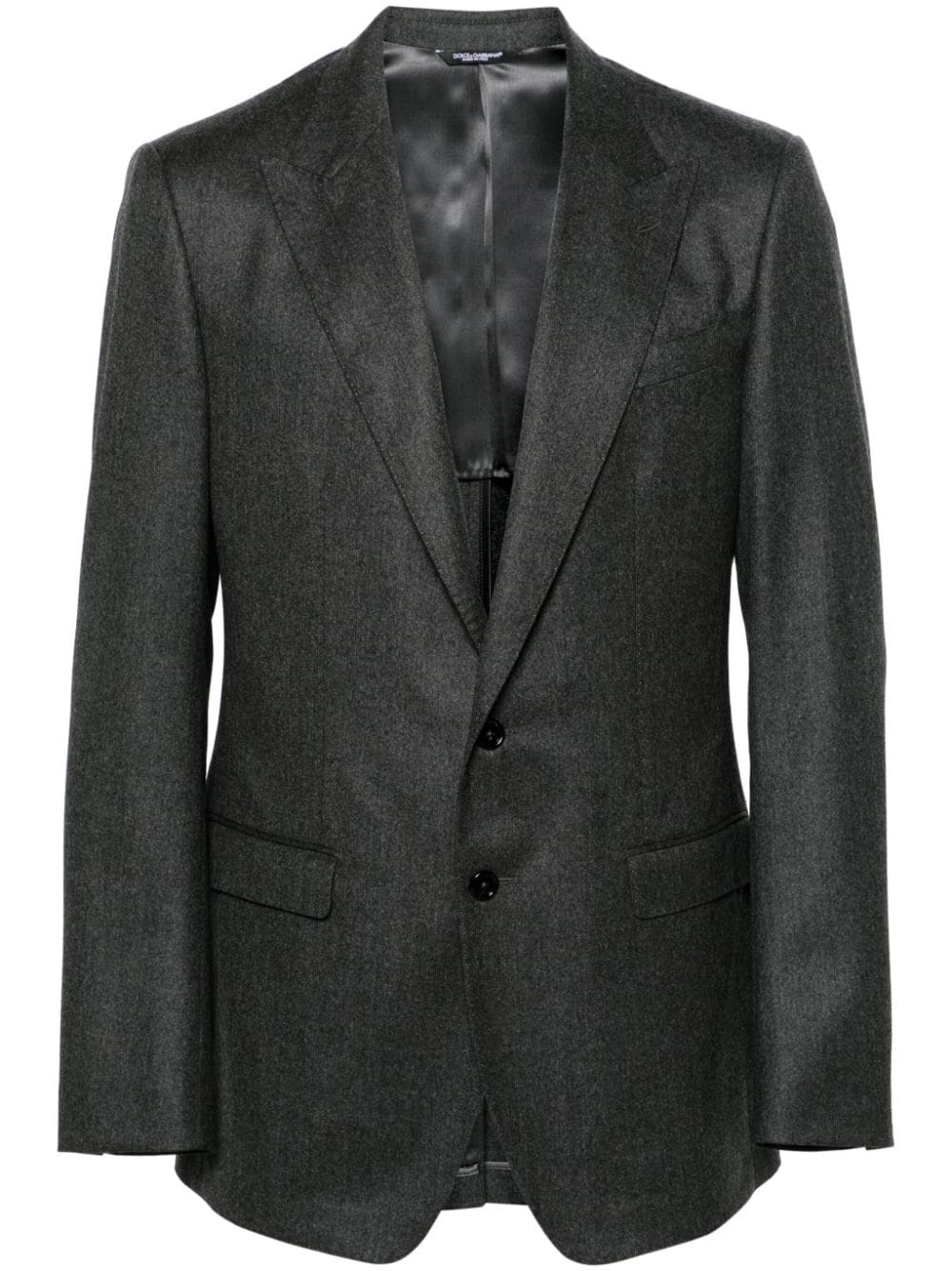 Dolce & Gabbana Men's Grey Wool Blazer Jacket For Ss24 In Gray