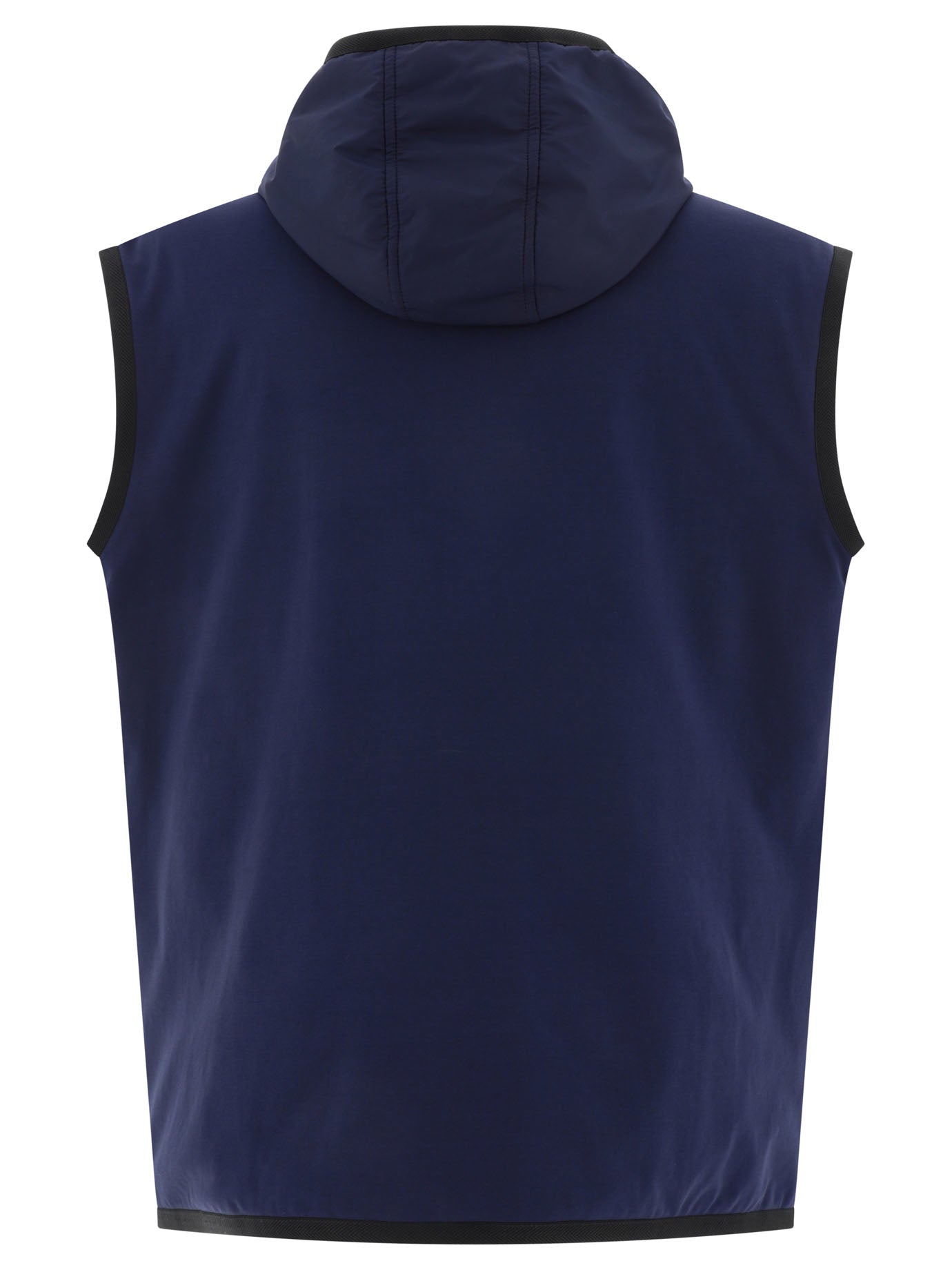 Shop Dolce & Gabbana Blue Hooded Sports Vest For Men