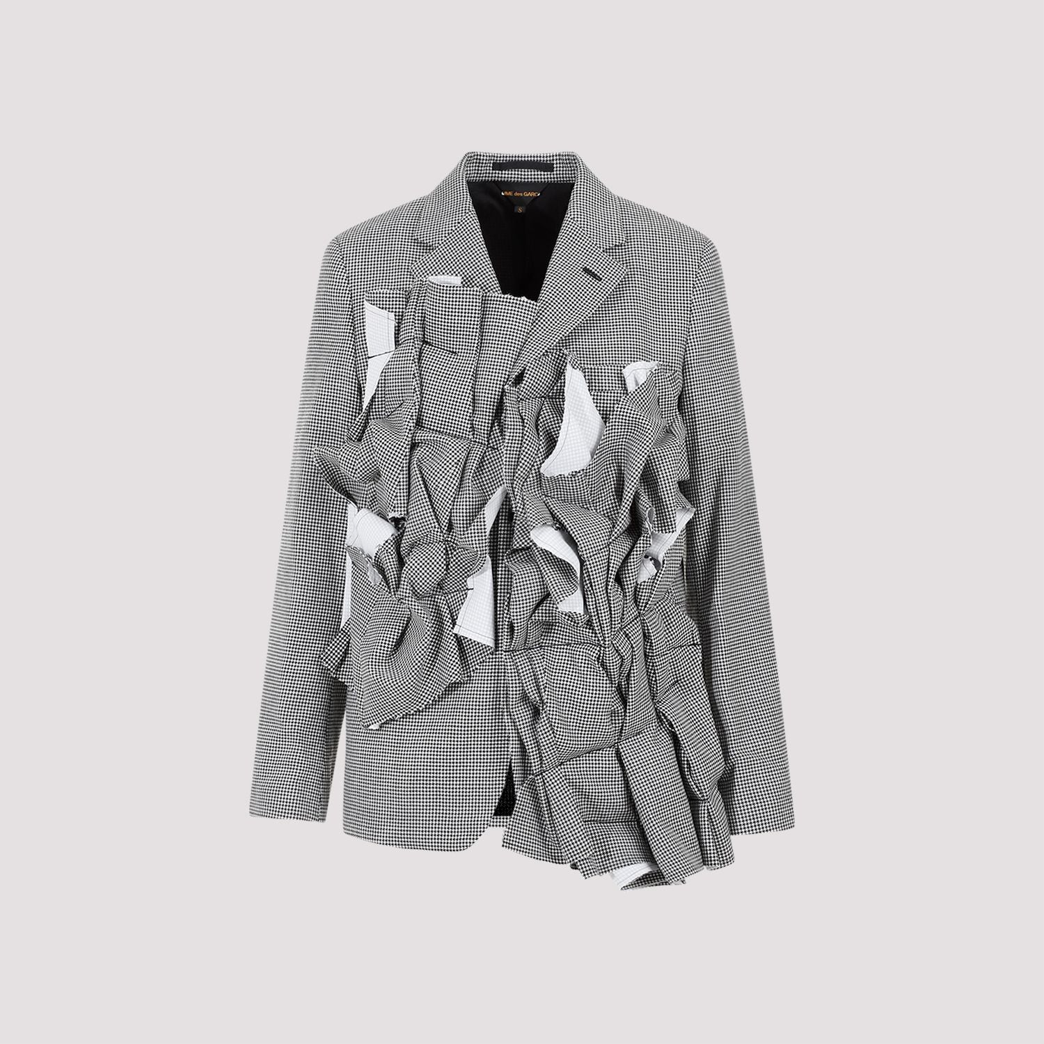 Shop Comme Des Garçons Gray Wool Jacket For Women In Grey