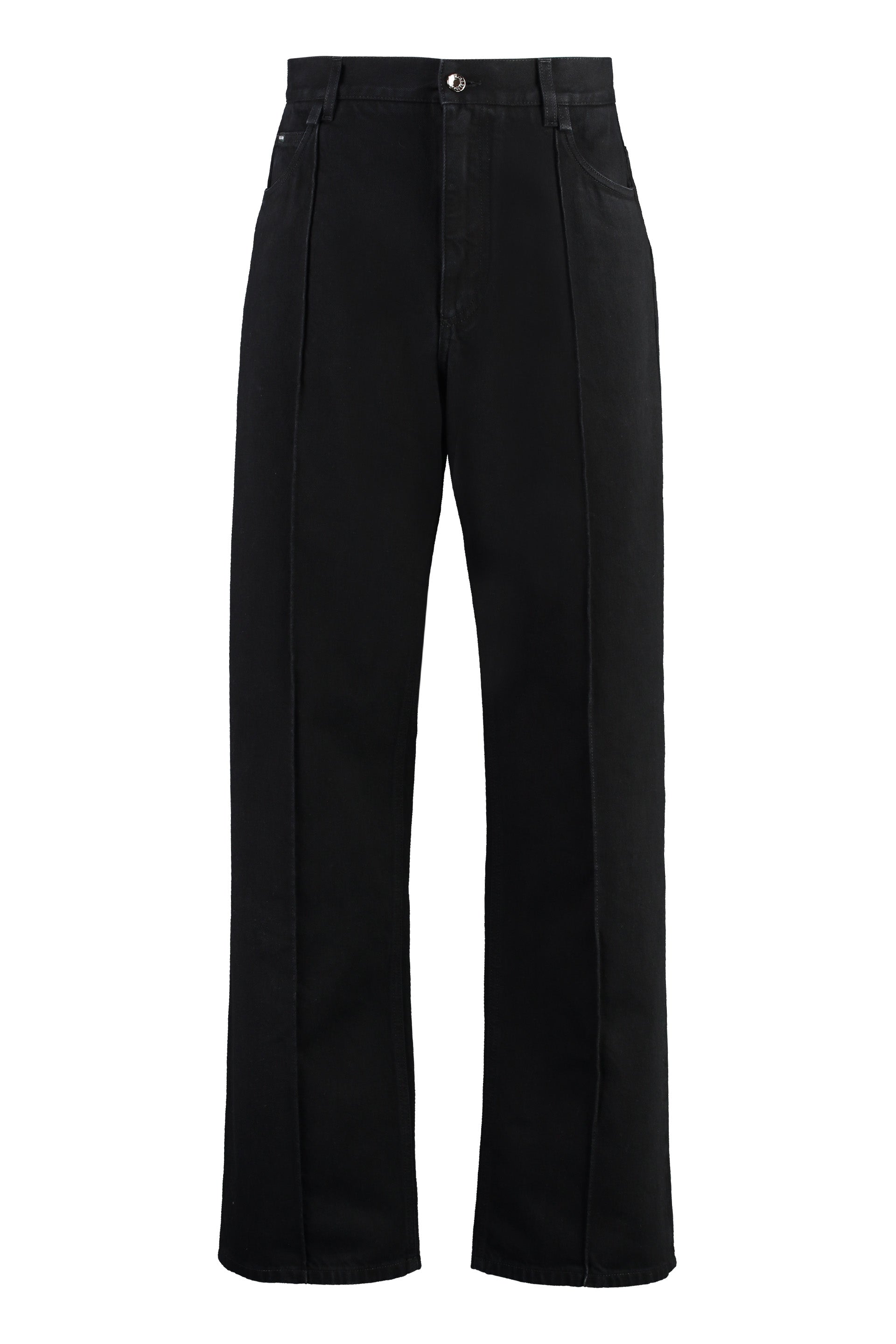 Shop Dolce & Gabbana Black Regular Fit Ss24 Jeans For Men