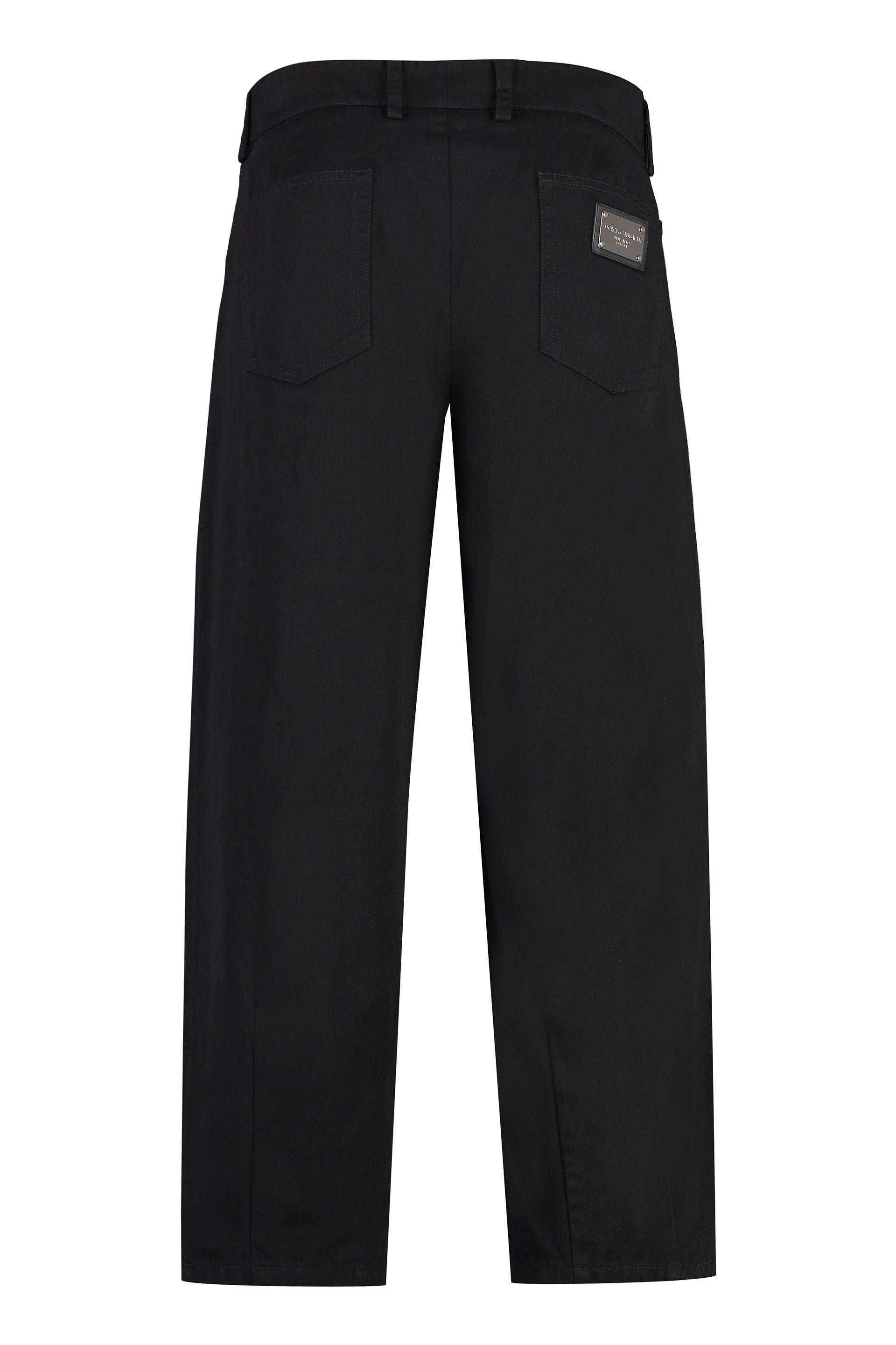 Shop Dolce & Gabbana Men's Straight Leg Jeans In Black For Ss24