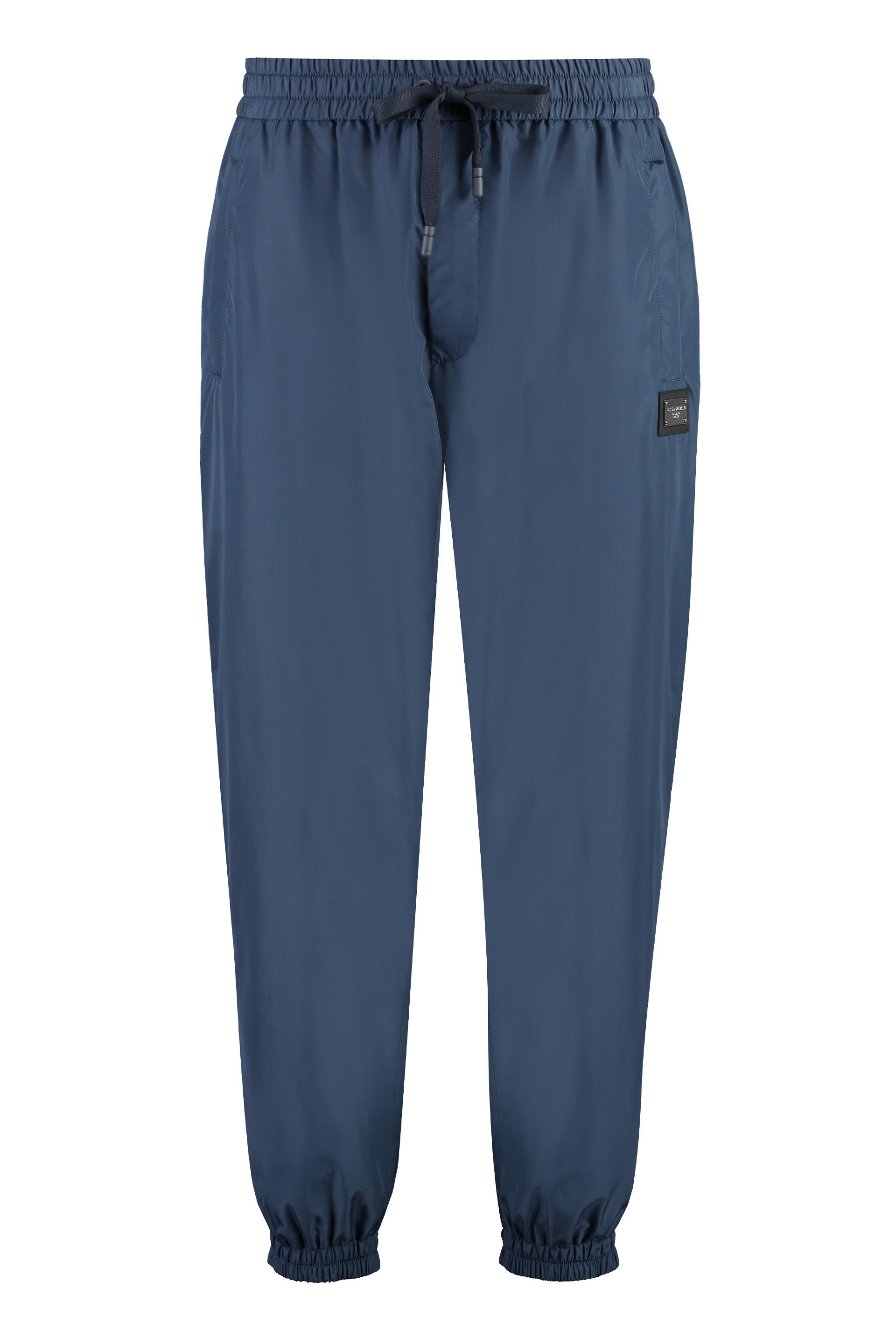 Shop Dolce & Gabbana Logo Detail Nylon Track-pants For Men In Blue