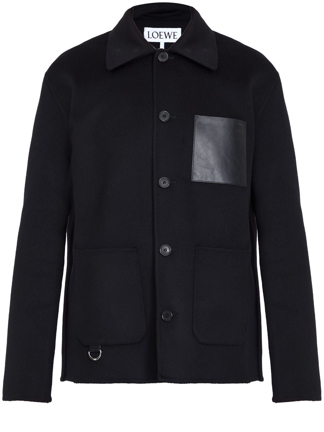 Shop Loewe Sophisticated Black Workwear Jacket For Men