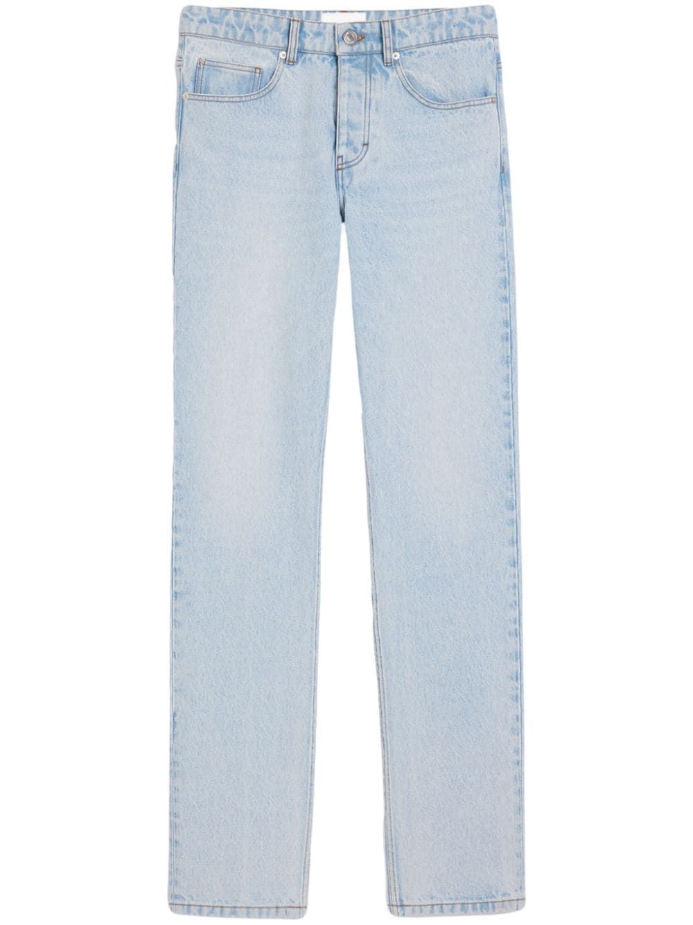 Shop Ami Alexandre Mattiussi Classic Fit Bleujavel Jeans For Men In Blue