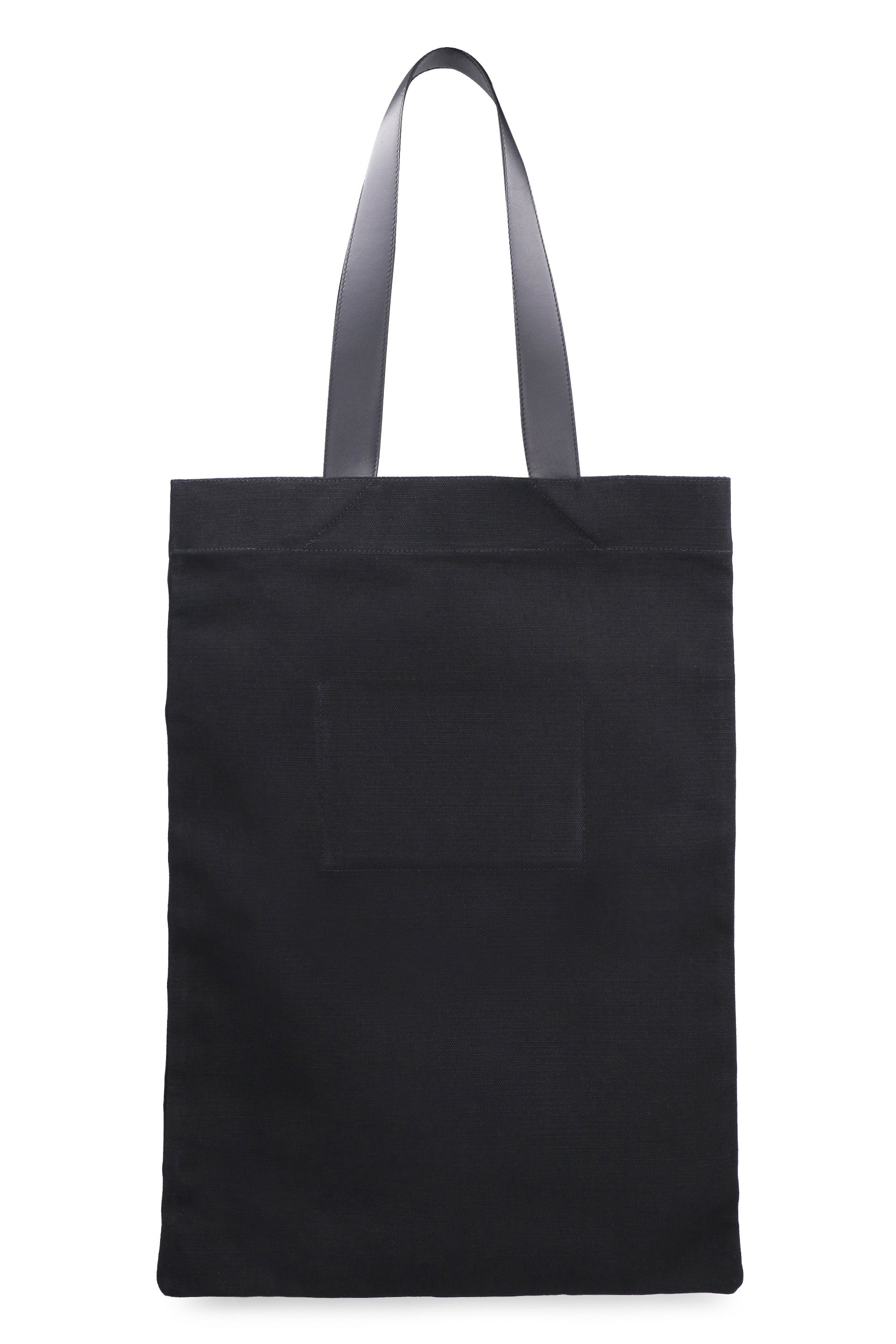 Shop Jil Sander Stylish Black Canvas Tote Handbag For Women