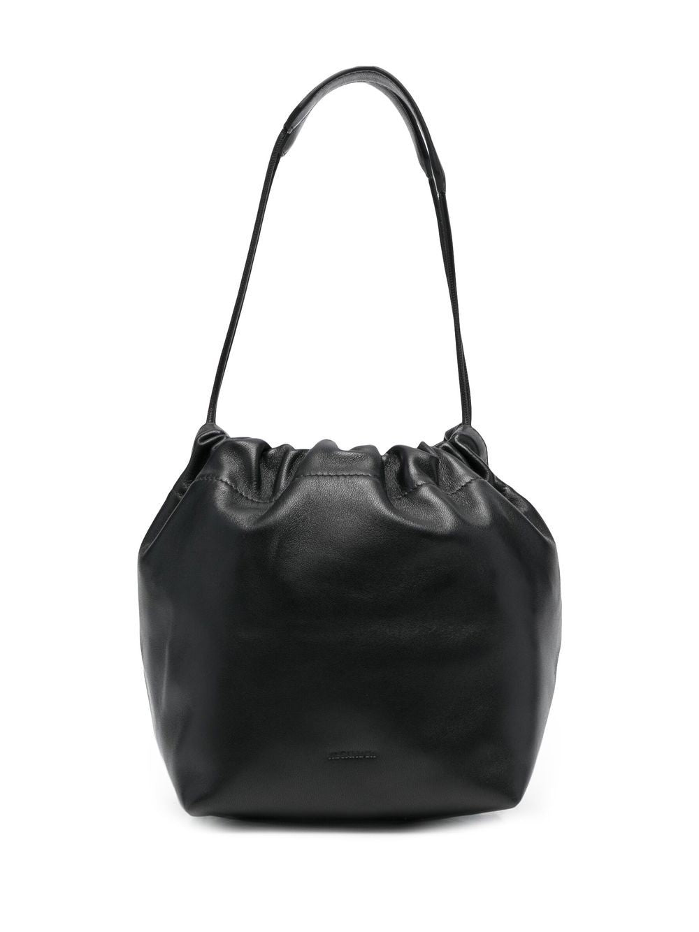 Shop Jil Sander Black Dumpling Crossbody Handbag For Women
