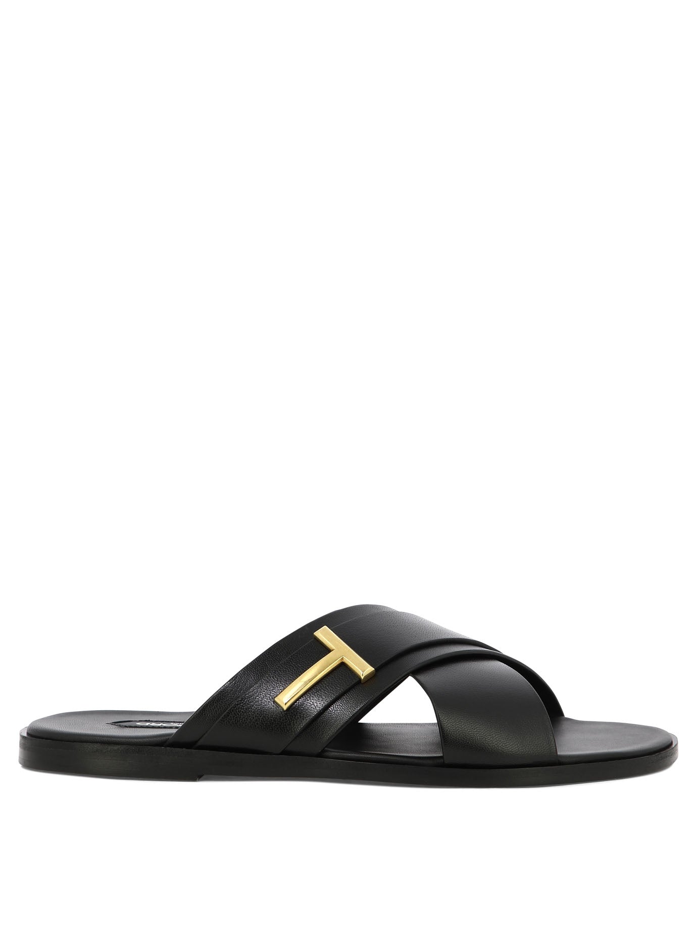 Shop Tom Ford Men's Leather Sandals For The Ultimate Style: 's Preston Collection In Black