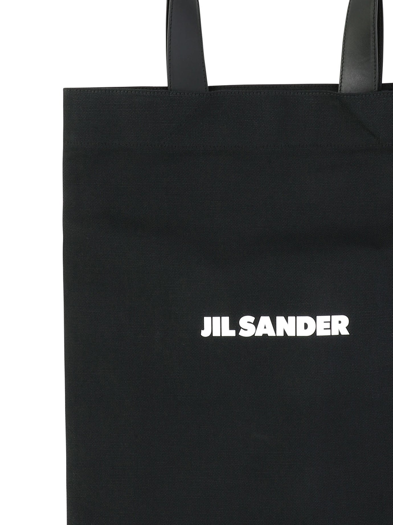 Shop Jil Sander Tote Handbag With Logo For Men In Black
