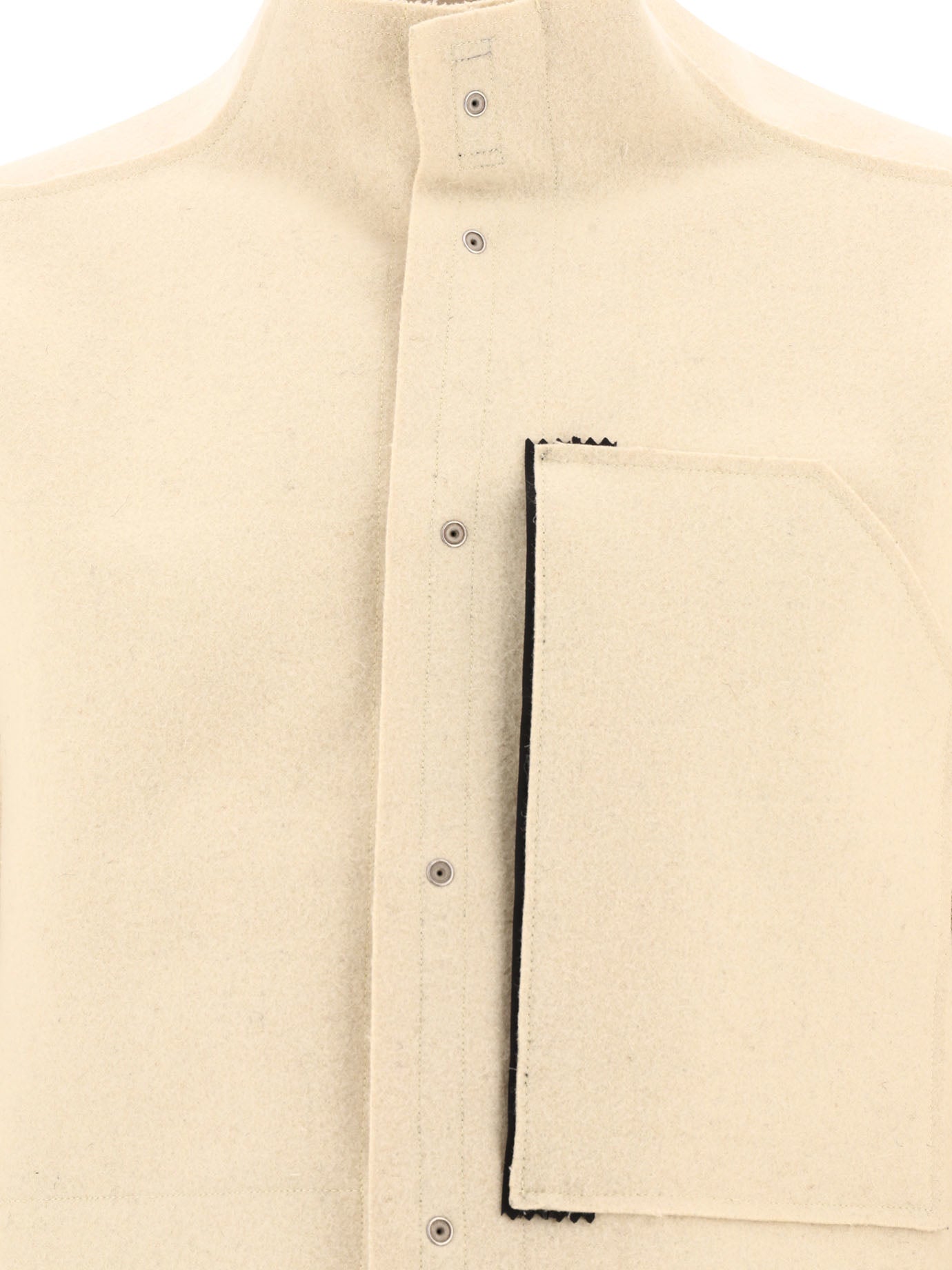 Shop Acronym Men's White Wool Jacket With Windproof And Water Repellent Features For Fw23