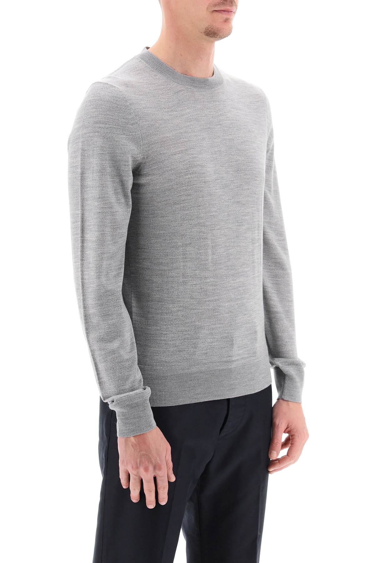 Shop Tom Ford Light Wool Sweater For Men In Grey By  | Ss24 Collection