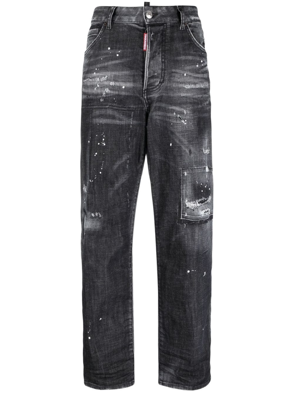 Dsquared2 Black Washed Pants For Women