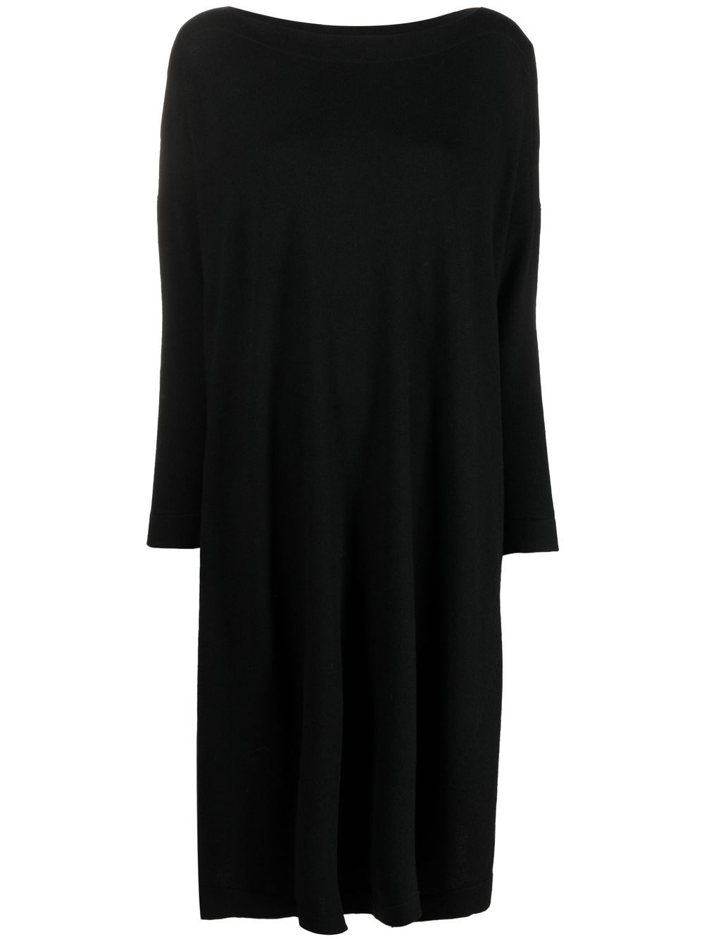 Daniela Gregis Black Oversized Wool Short Dress For Women