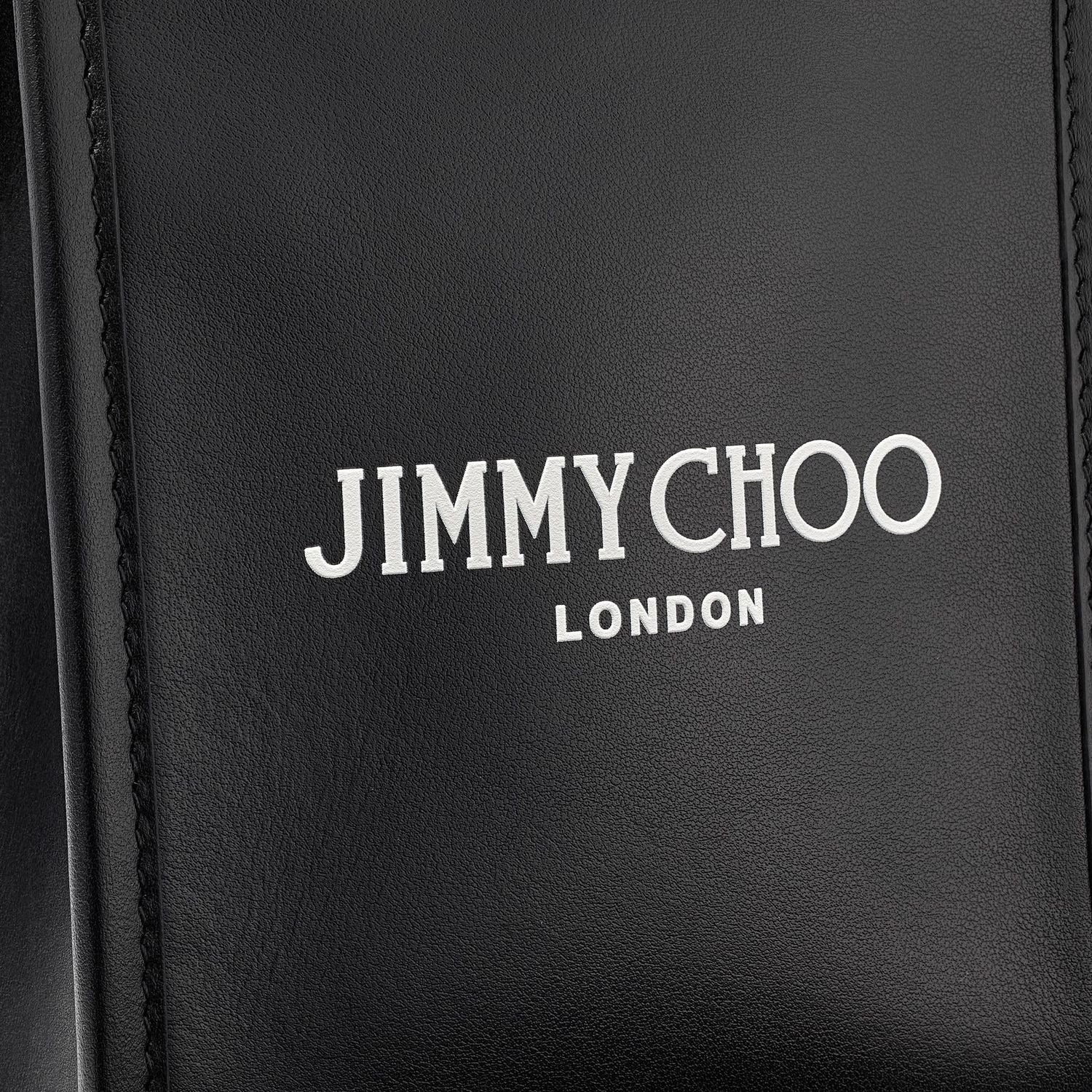 Shop Jimmy Choo Chic Black Leather Mini Tote For Women