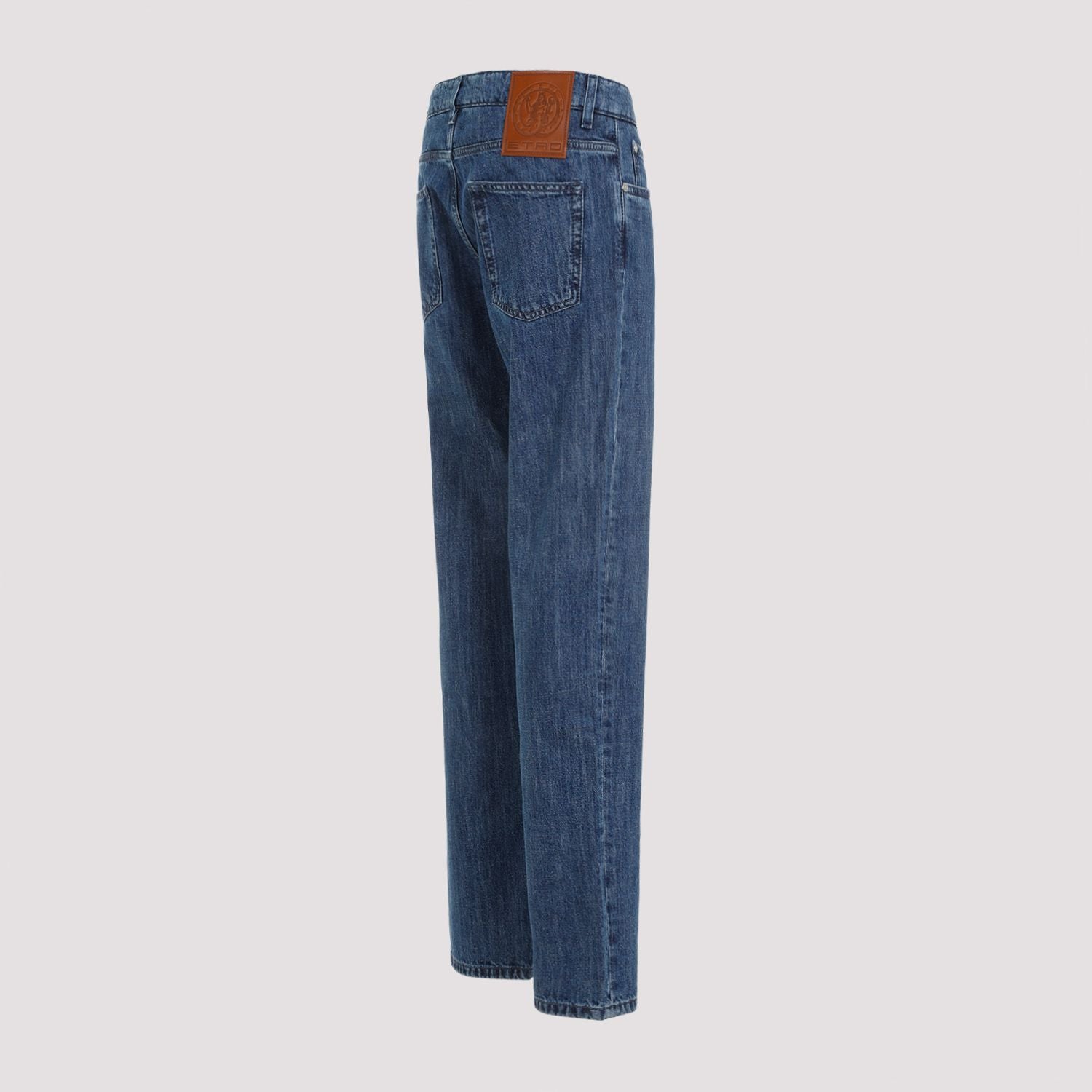 Shop Etro Blue Cotton Men's Jeans For Ss24