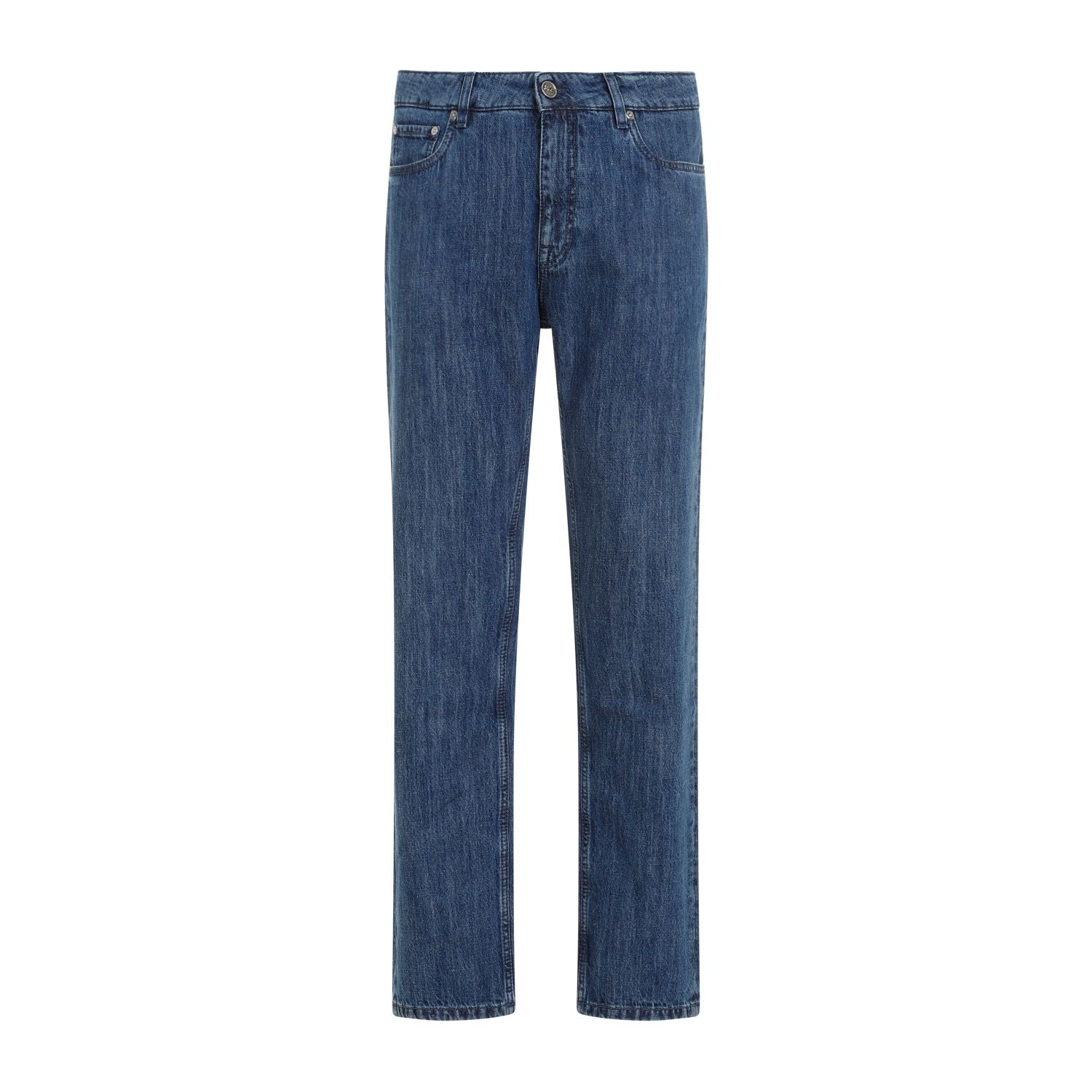 Shop Etro Blue Cotton Men's Jeans For Ss24