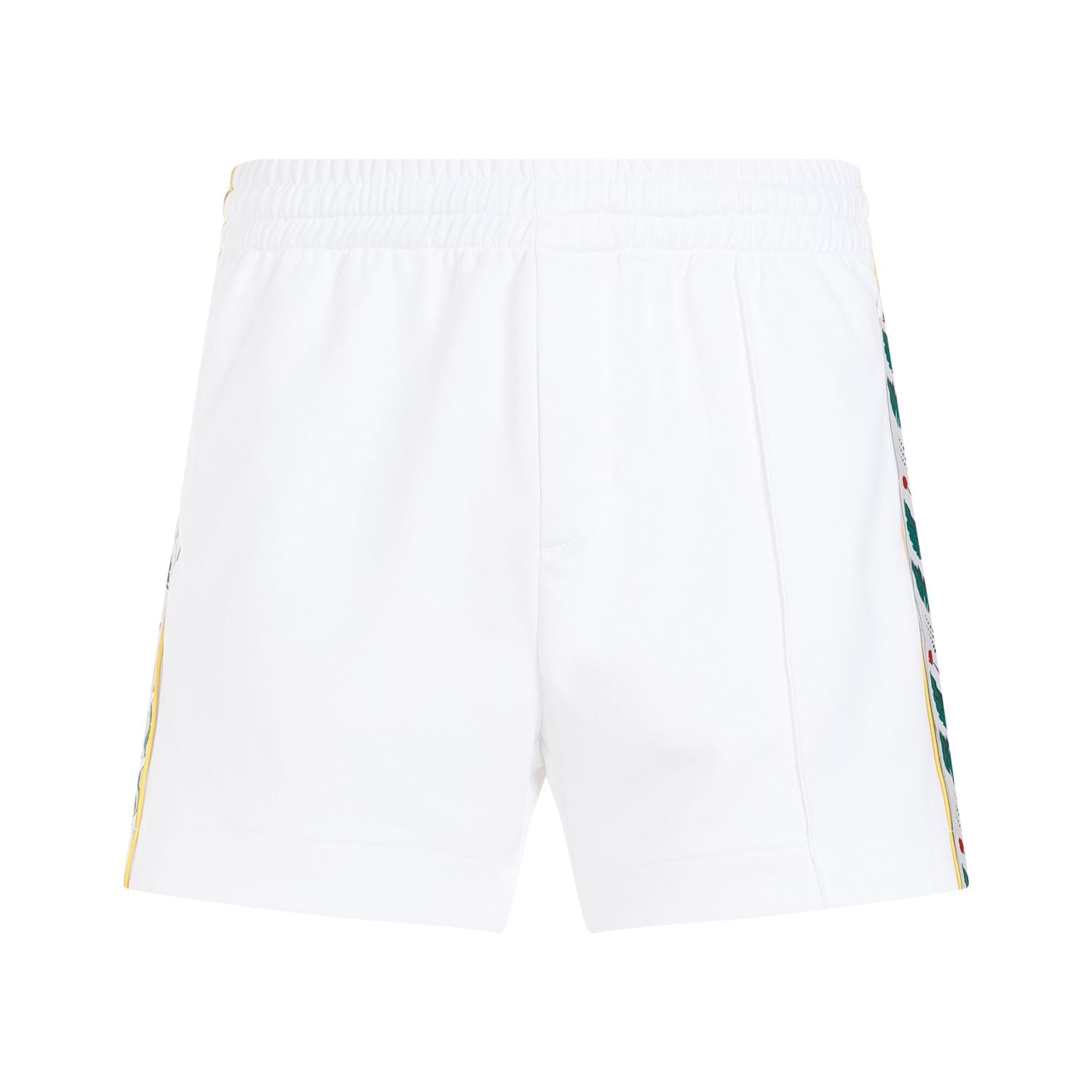 Shop Casablanca Mens Seasonal Laurel Track Shorts In White