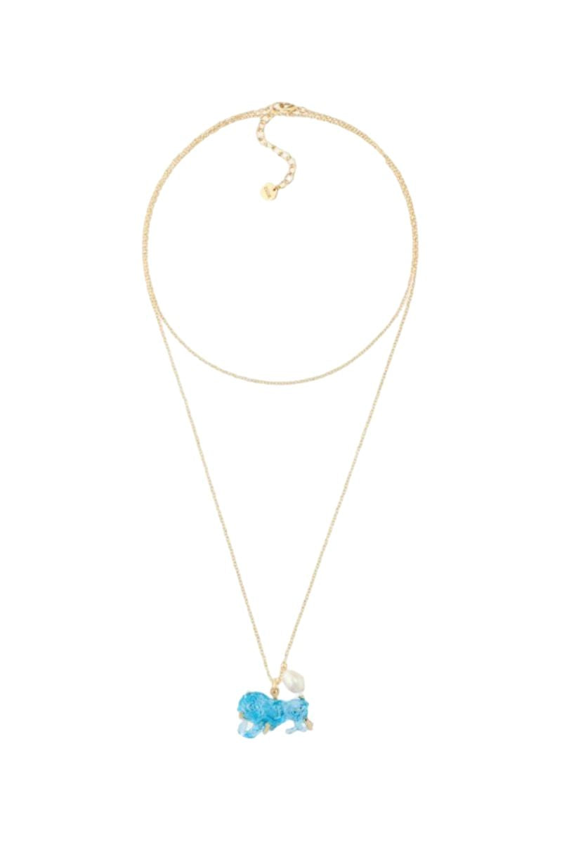 Dior Wcj Necklace1 In Gold/blue