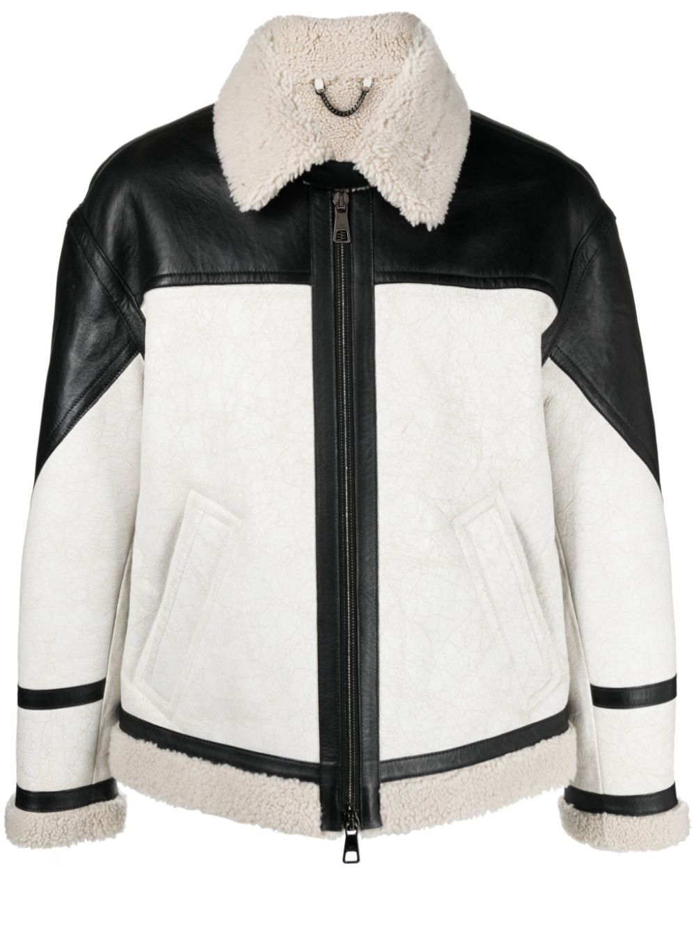 Neil Barrett White Fur-lined Jacket For Men