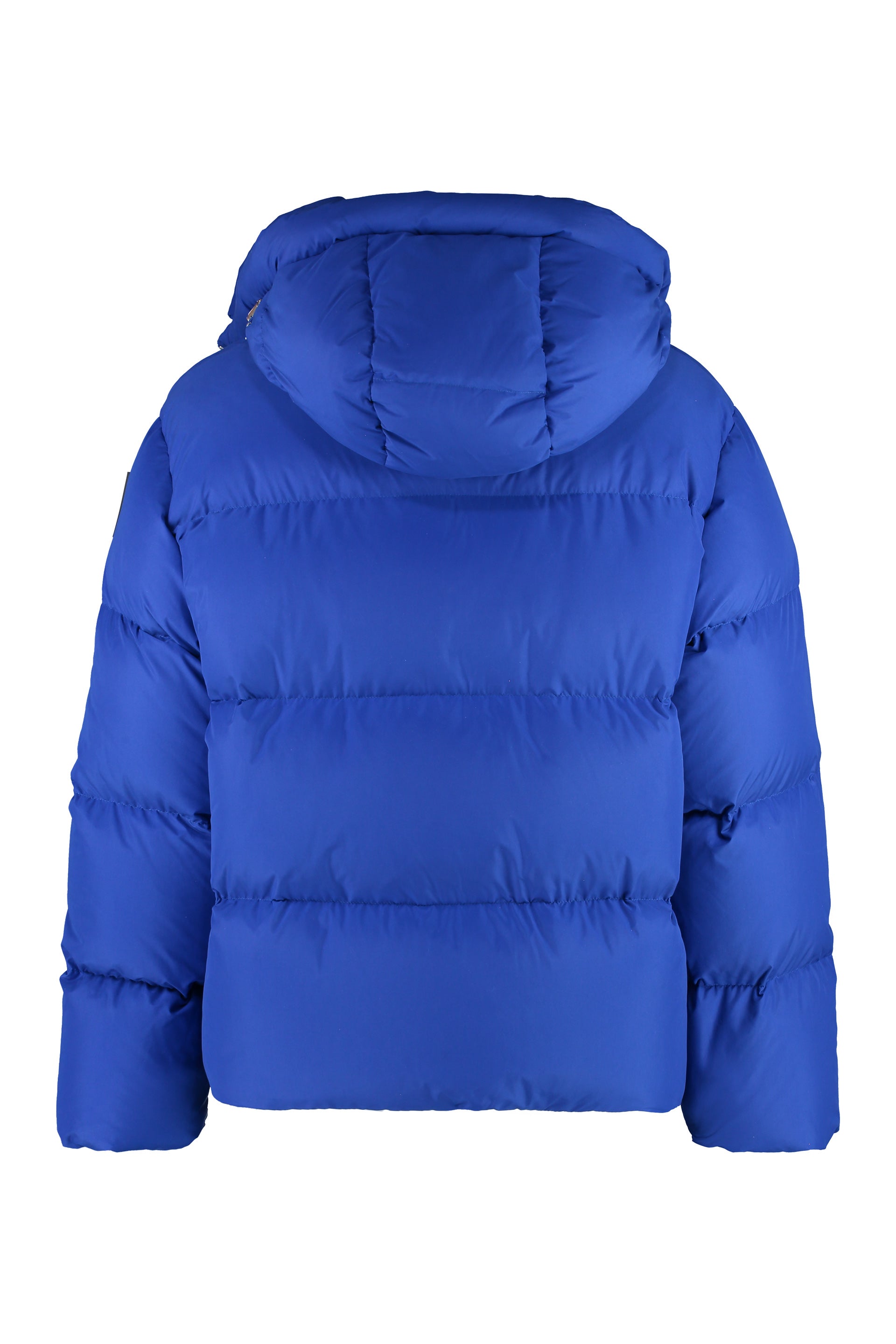 Shop Off-white Blue Men's Fw23 Hooded Full-zip Down Jacket