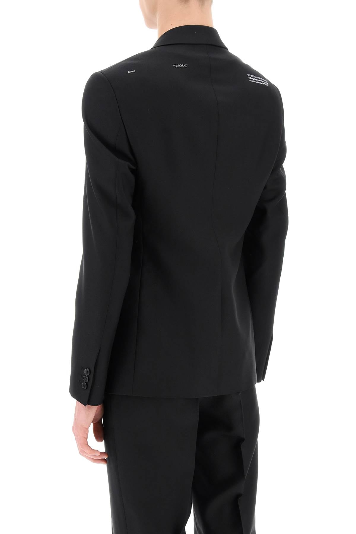 Shop Off-white Men's Corporate Slim Jacket In Black