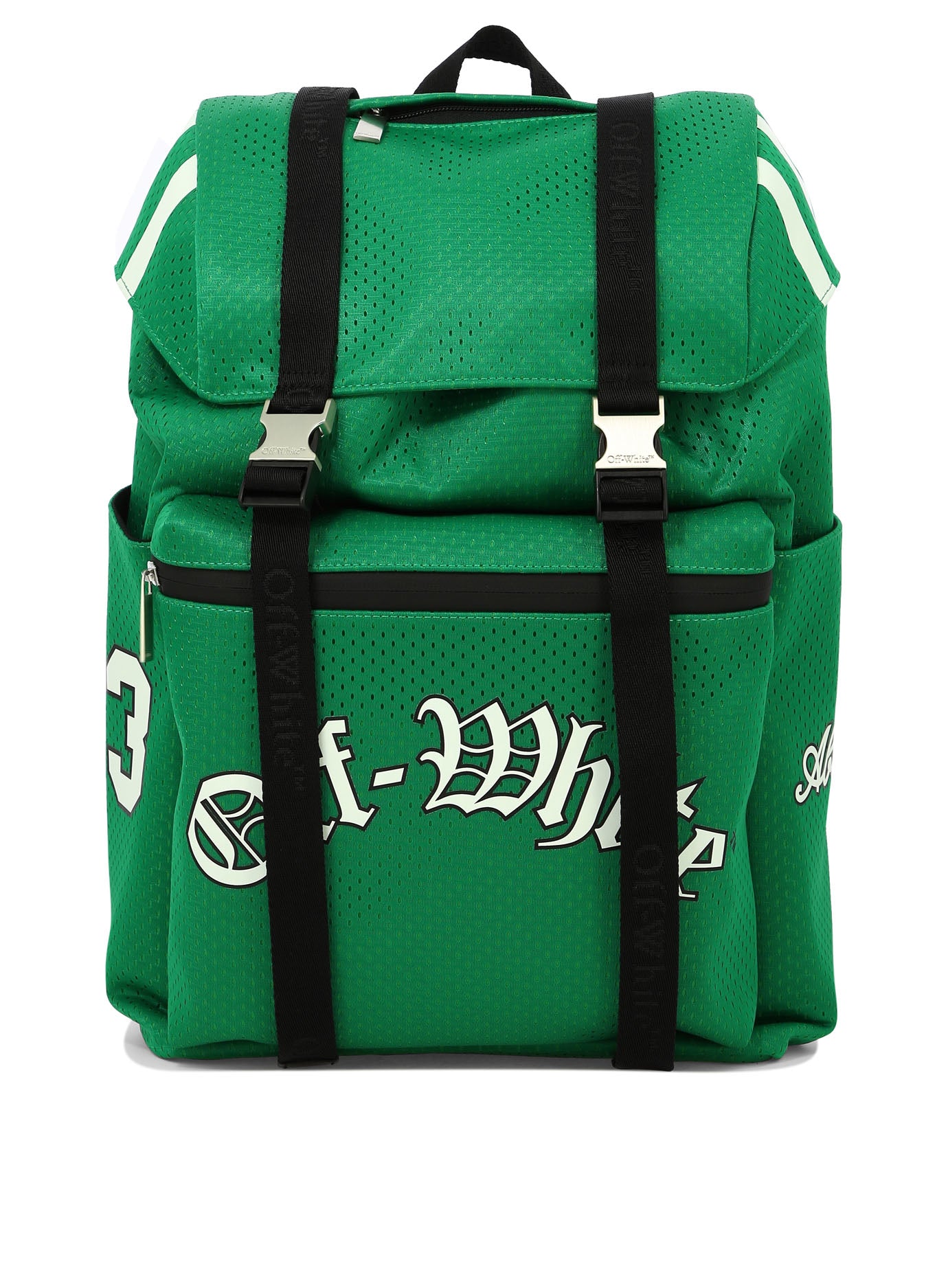 Shop Off-white Green Outdoor Backpack For Men In Ss24