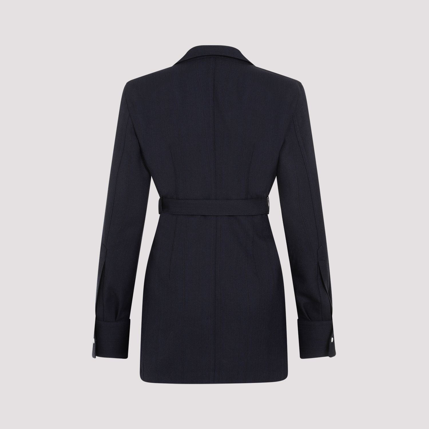 Shop Prada Navy Women's Wool Jacket In Blue