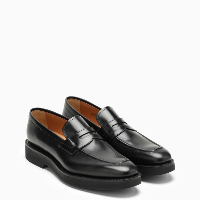 Shop Church's Black Leather Loafer For Men