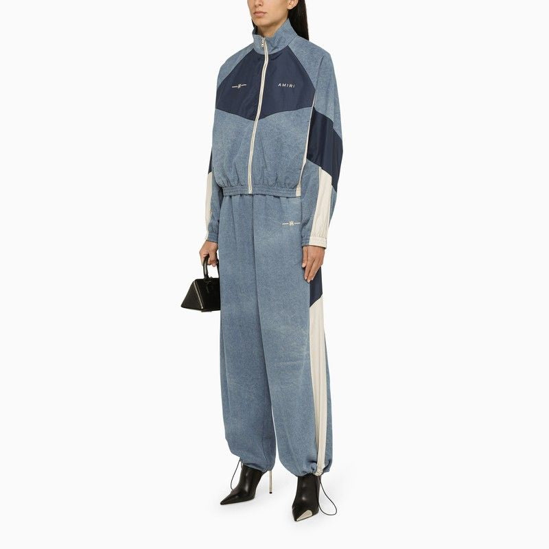 Shop Amiri Navy Jogging Trousers For Women In Blue