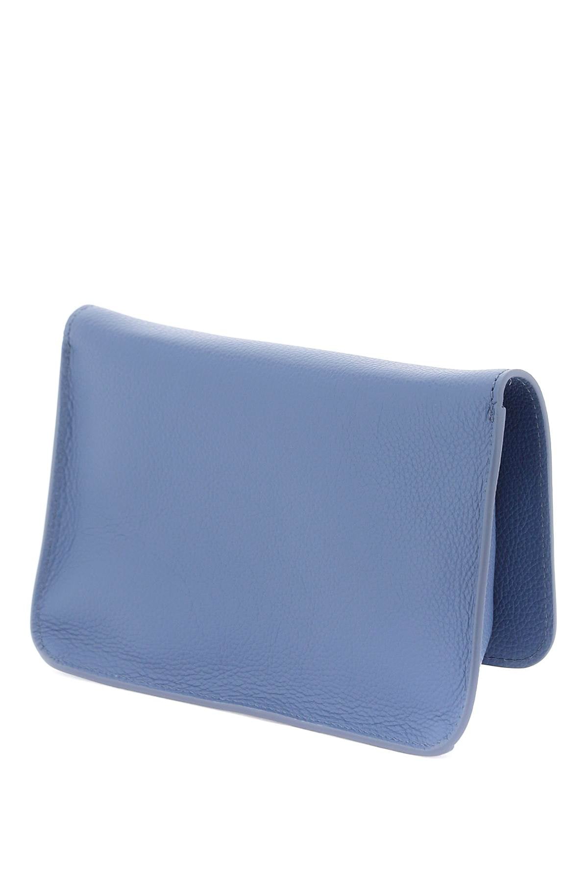 Shop Marni Rectangular Leather Flap Shoulder Bag For Men In Light Blue