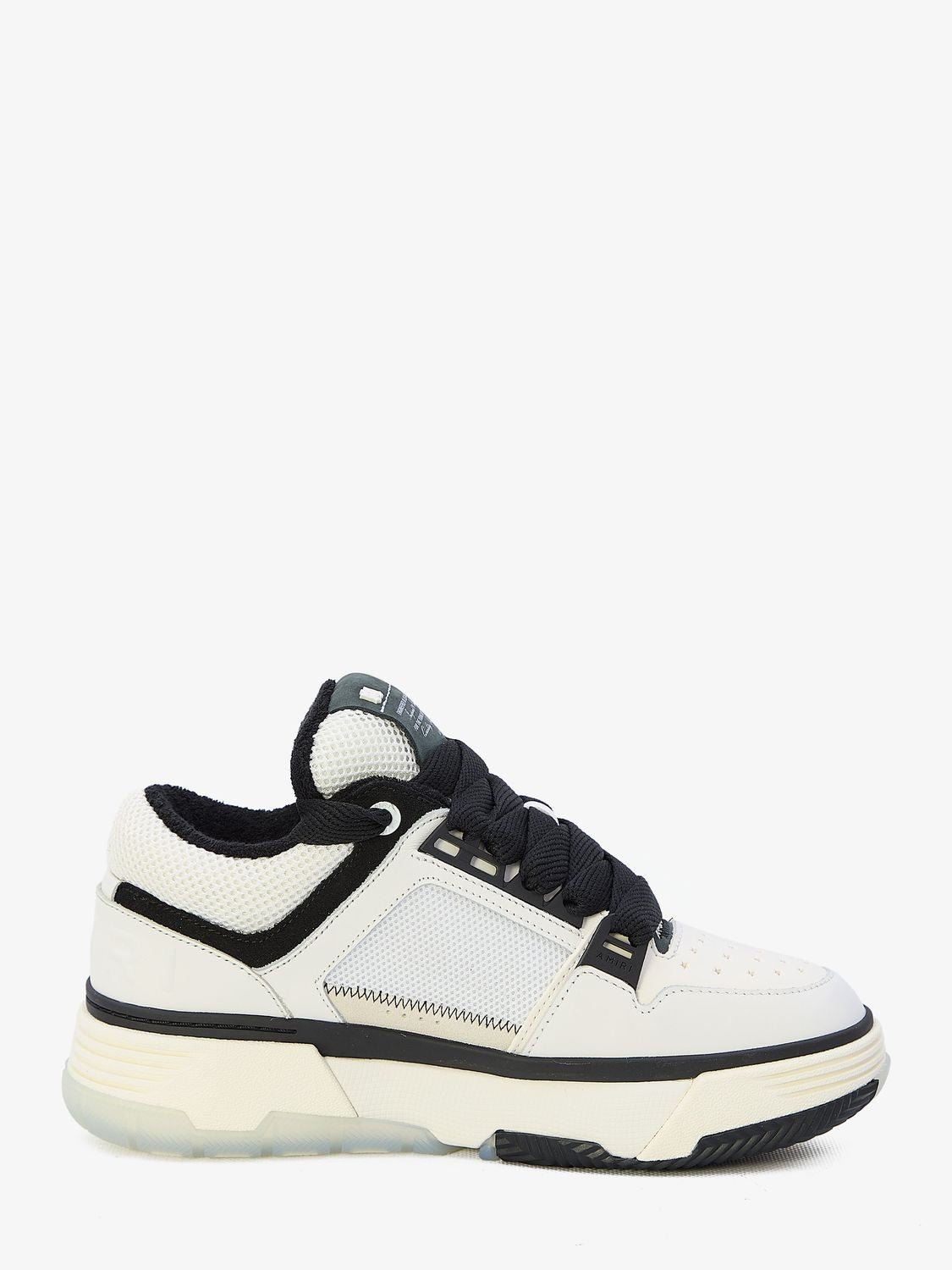 Shop Amiri Men's White Leather And Mesh Ma-1 Sneakers For Ss24
